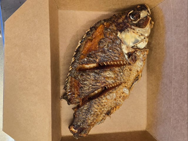 Deep Fried Tilapia Fish.